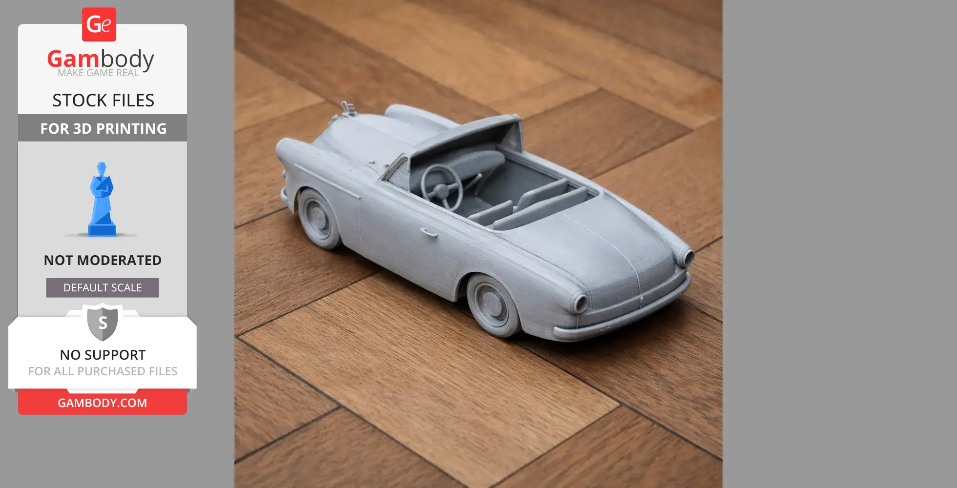 Austin A40 Sports - Scale Vehicle STL
