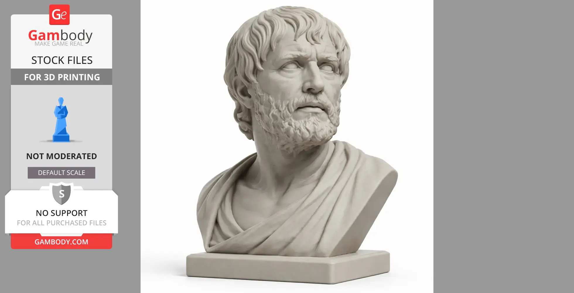 Seneca Bust - Historical Warrior STL