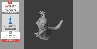 Tom Cat Necromancer Ring Figure - Mashup Figure STL