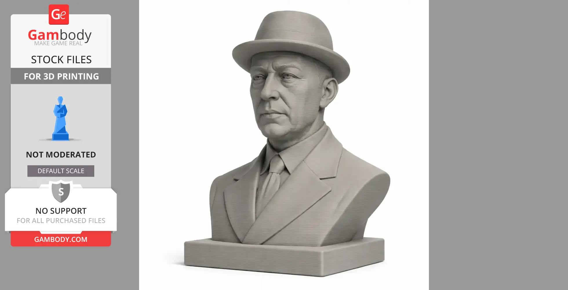 Sergei Rachmaninoff Bust - Historical Warrior STL