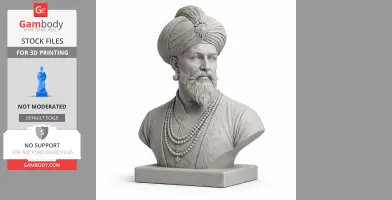 Shah Jahan Bust - Historical Warrior STL