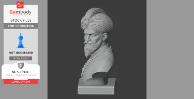 Shah Jahan Bust - Historical Warrior STL
