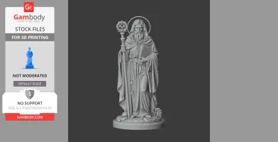 Saint Aaron of Aleth - Devotional Statue - STL 3D Print