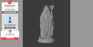 Saint Aaron of Aleth - Devotional Statue - STL 3D Print