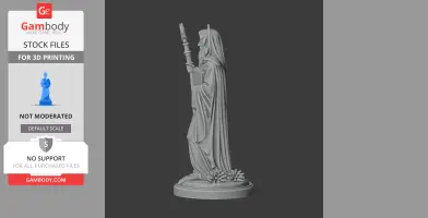 Saint Aaron of Aleth - Devotional Statue - STL 3D Print