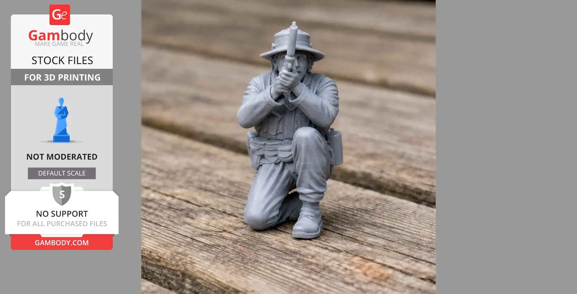 Sharpshooter Veteran Civil War - Historical Warrior STL