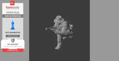 Sharpshooter Veteran Civil War - Historical Warrior STL