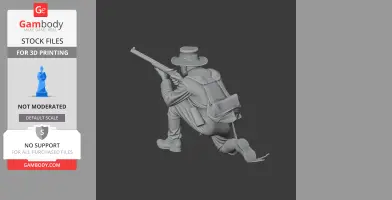 Sharpshooter Veteran Civil War - Historical Warrior STL