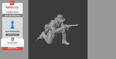 Sharpshooter Veteran Civil War - Historical Warrior STL