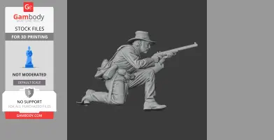 Sharpshooter Veteran Civil War - Historical Warrior STL
