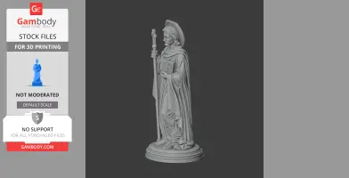 Saint Abadiu of Antinoe - Devotional Statue - STL 3D Print