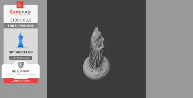 Saint Abadiu of Antinoe - Devotional Statue - STL 3D Print