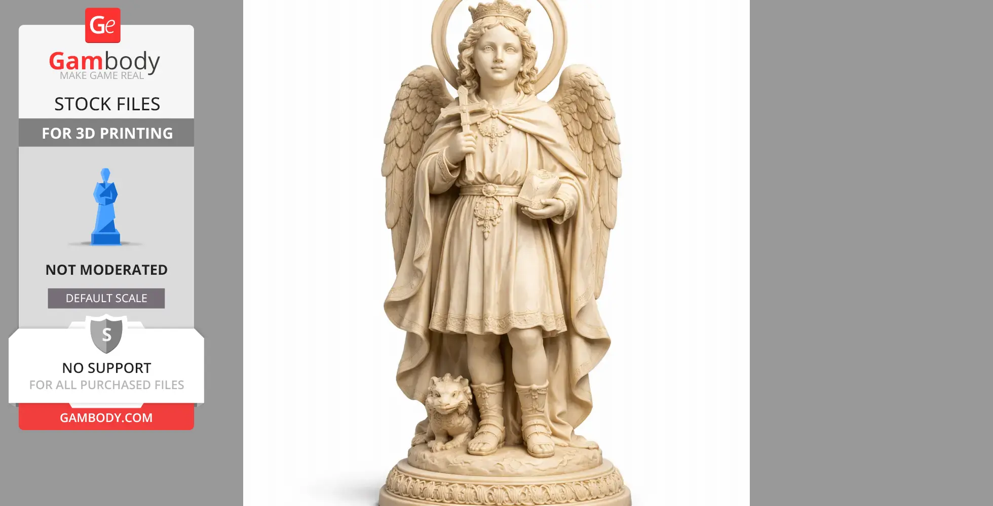 Saint Abanoub - Devotional Statue - STL 3D Print