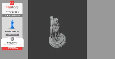 Saint Abanoub - Devotional Statue - STL 3D Print
