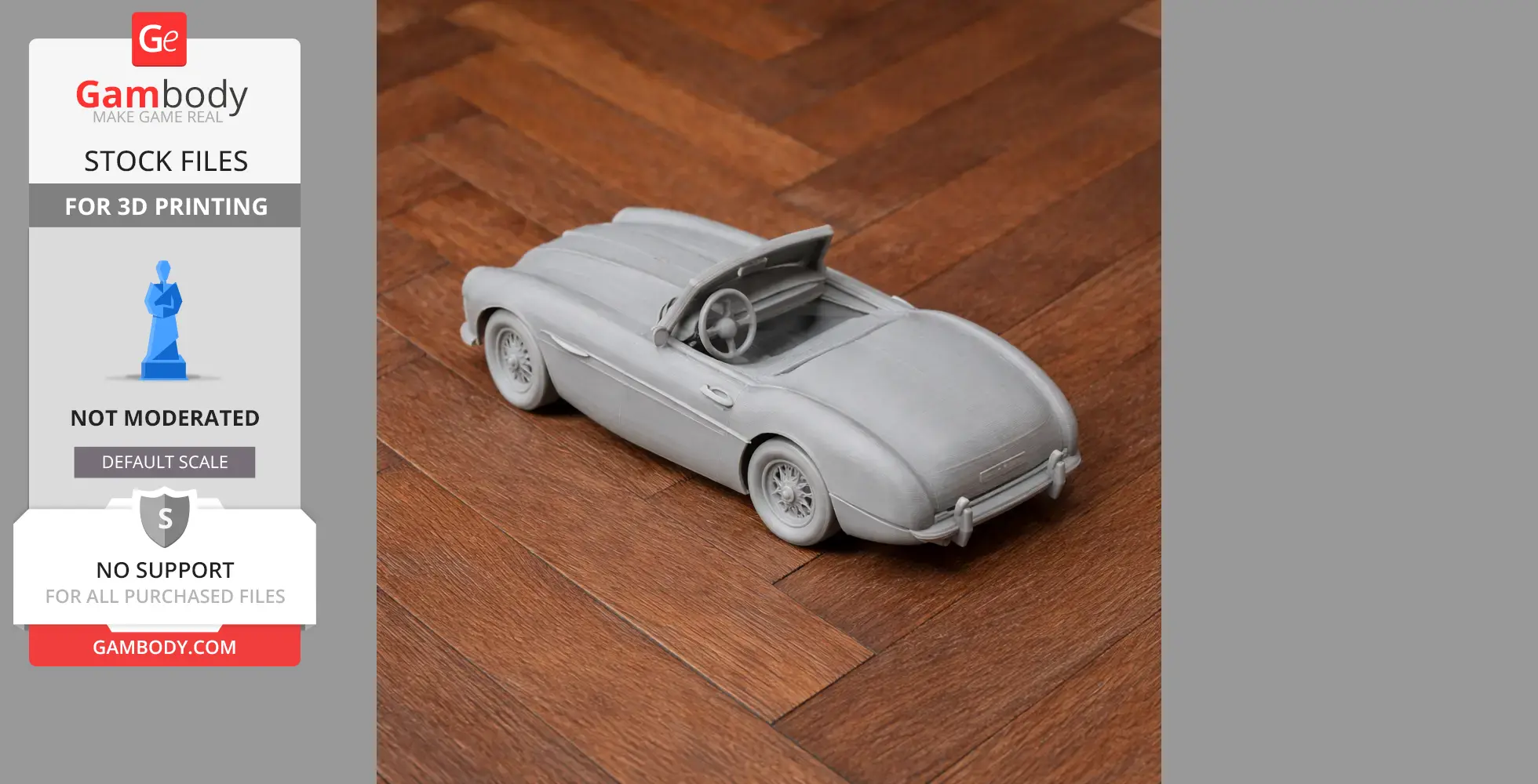 Austin-Healey 100-6 - Scale Vehicle STL