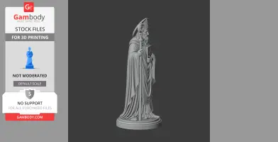 Saint Abbo of Fleury - Devotional Statue - STL 3D Print