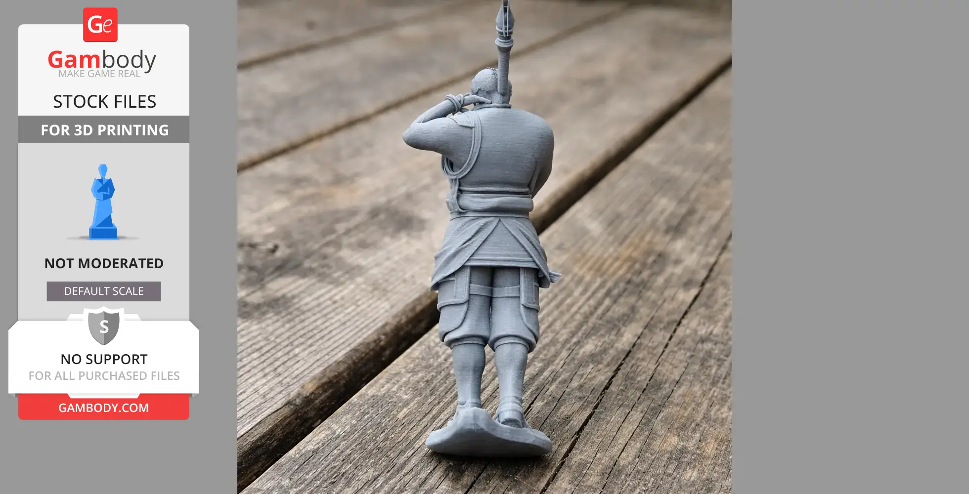 Shibata Katsuie Samurai Classic - Historical Warrior STL
