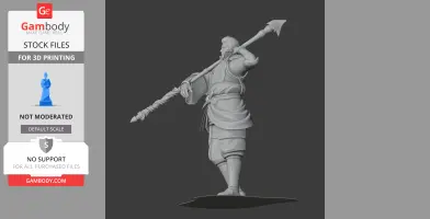 Shibata Katsuie Samurai Classic - Historical Warrior STL