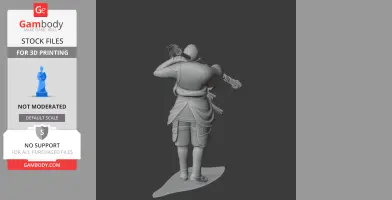 Shibata Katsuie Samurai Classic - Historical Warrior STL