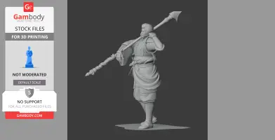 Shibata Katsuie Samurai Classic - Historical Warrior STL