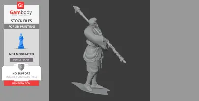 Shibata Katsuie Samurai Classic - Historical Warrior STL
