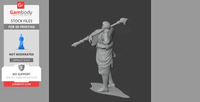 Shibata Katsuie Samurai Classic - Historical Warrior STL