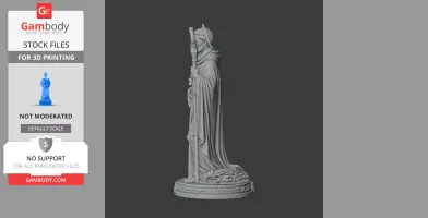 Saint Abban - Devotional Statue - STL 3D Print