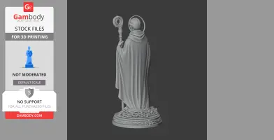 Saint Abban - Devotional Statue - STL 3D Print