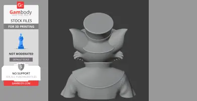 Tom Cat Plague Doctor Ring Figure - Mashup Figure STL
