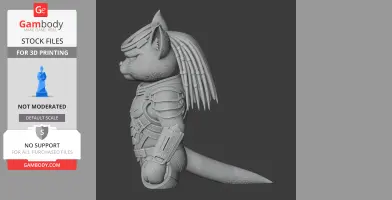 Tom Cat Predator Ring Figure - Mashup Figure STL