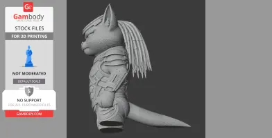 Tom Cat Predator Ring Figure - Mashup Figure STL
