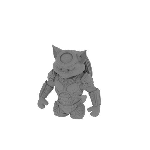 Tom Cat Predator Ring Figure.stl