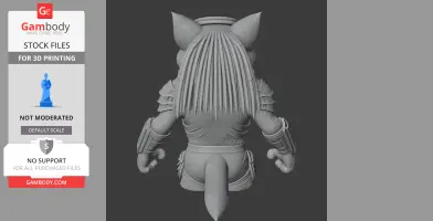 Tom Cat Predator Ring Figure - Mashup Figure STL