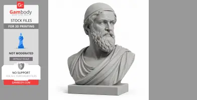 Solon Bust - Historical Warrior STL
