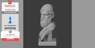 Solon Bust - Historical Warrior STL