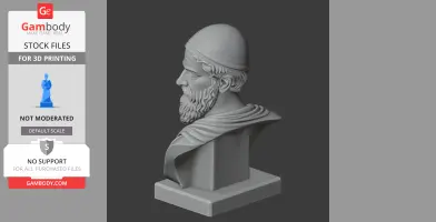 Solon Bust - Historical Warrior STL