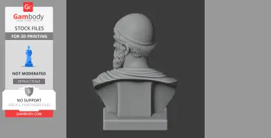 Solon Bust - Historical Warrior STL