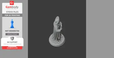 Saint Abel of Reims - Devotional Statue - STL 3D Print