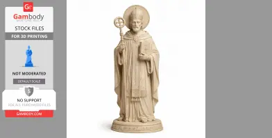 Saint Abel of Reims - Devotional Statue - STL 3D Print