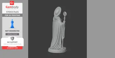 Saint Abel of Reims - Devotional Statue - STL 3D Print
