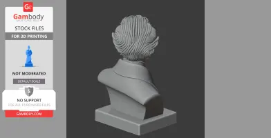 Soren Kierkegaard Bust - Historical Warrior STL