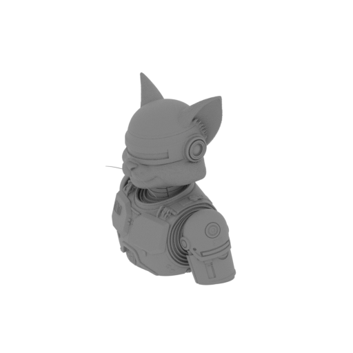 Tom Cat Robocop Ring Figure.stl