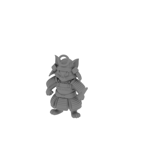 Tom Cat Samurai Ring Figure.stl