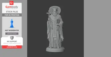 Saint Abibus of Edessa - Devotional Statue - STL 3D Print