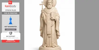 Saint Abibus of Edessa - Devotional Statue - STL 3D Print