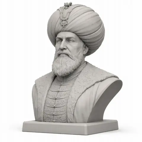 Suleiman the Magnificent Bust - Historical Warrior STL
