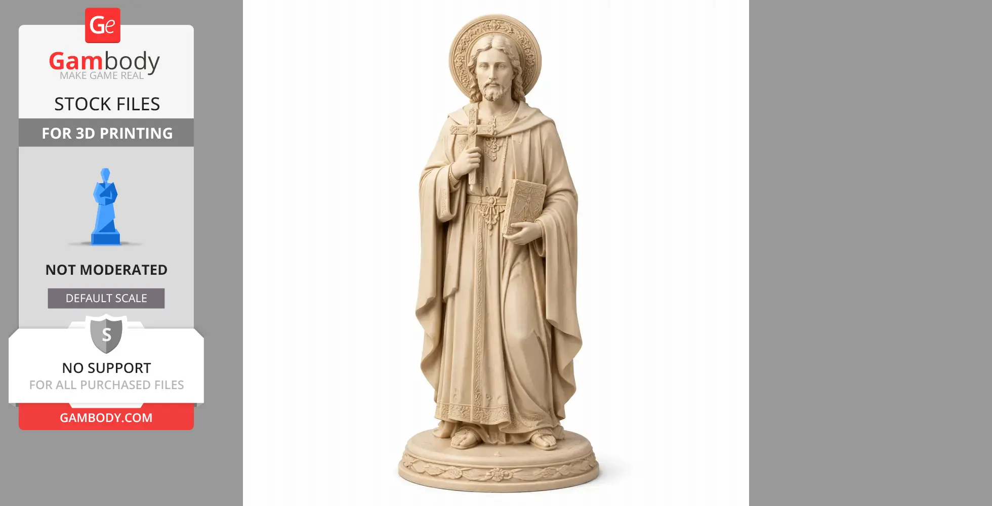 Saint Abo of Tiflis - Devotional Statue - STL 3D Print