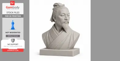 Sun Tzu Bust - Historical Warrior STL