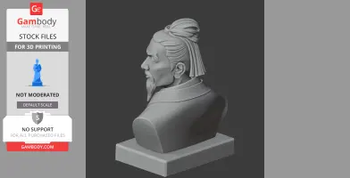 Sun Tzu Bust - Historical Warrior STL