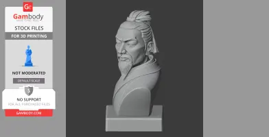 Sun Tzu Bust - Historical Warrior STL